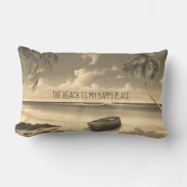 Der Strand ist mein glücklicher Ort Lendenkissen