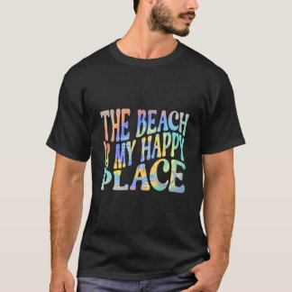 Der Strand ist mein glücklicher Ort Lustiger Somme T-Shirt