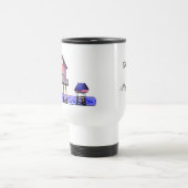 Der Strand ist mein glücklicher Ort Reisebecher (Mittel)