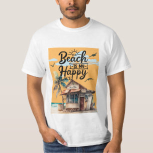 Der Strand ist mein glücklicher Ort Sommer T-Shirt