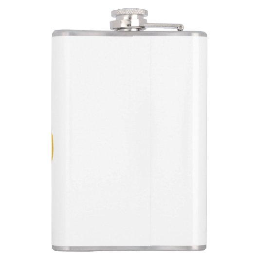 Der Strand ist mein glücklicher Ort Zitat Ozeanspa Flachmann (Rückseite)