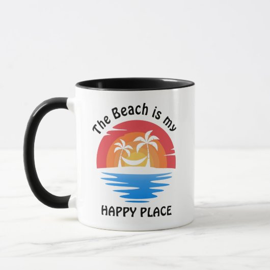 Der Strand ist meine Happy Place Tasse (Links)