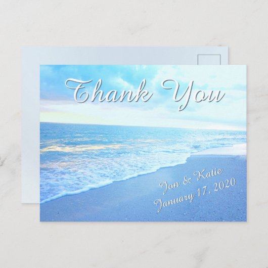 Der Strand ist preisgünstig, aber ich danke Ihnen, Postkarte (Vorne/Hinten)