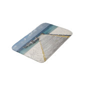 Der Strand ist sehr ruhig Badematte (Schrägansicht)