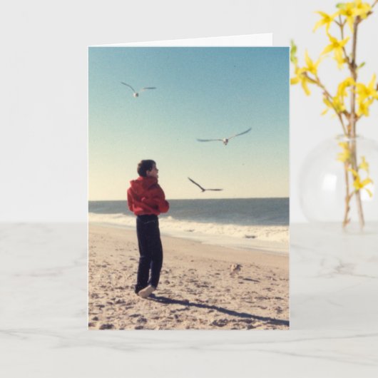 Der Strand Karte (Gelbe Blume)