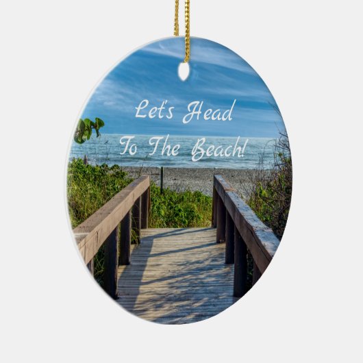 Der Strand Keramik Ornament (Rechts)