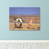 Der Strand Leinwanddruck (Insitu (Holzboden))