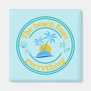 Der Strand macht alles sauber Magnet