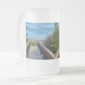 Der Strand Mattglas Bierglas (Vorderseite Links)