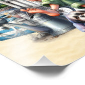 Der Strand - mein glücklicher Ort Fotodruck (Ecke)