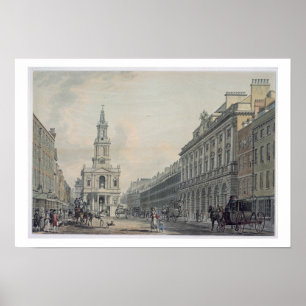 Der Strand mit Somerset House und St. Mary le Str. Poster