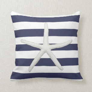 Der Strand Moderne Starfish Einfache Stripnavy und Kissen