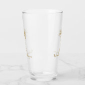 Der Strand nennt mich Golden Coconut Palm Tree Glas (Links)