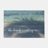 Der Strand nennt mich Tropenparadies Fußmatte (Vorderseite)