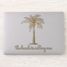 Der Strand nennt sich "Me Gold Coconut Palm Tree" Aufkleber