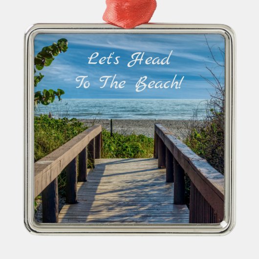 Der Strand Ornament Aus Metall (Vorne)