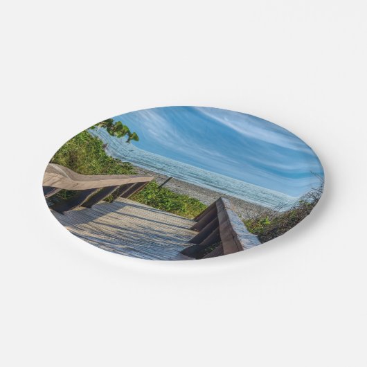 Der Strand Pappteller (Schrägansicht)