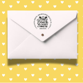 Der Strand Permastempel