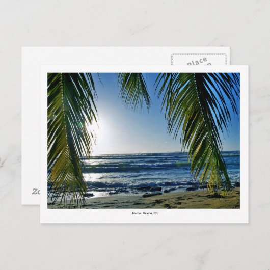 , der Strand Postkarte (Vorne/Hinten)