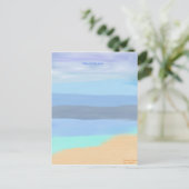 Der Strand Postkarte (Stehend Vorderseite)