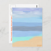 Der Strand Postkarte (Vorne/Hinten)