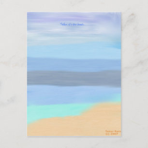 Der Strand Postkarte