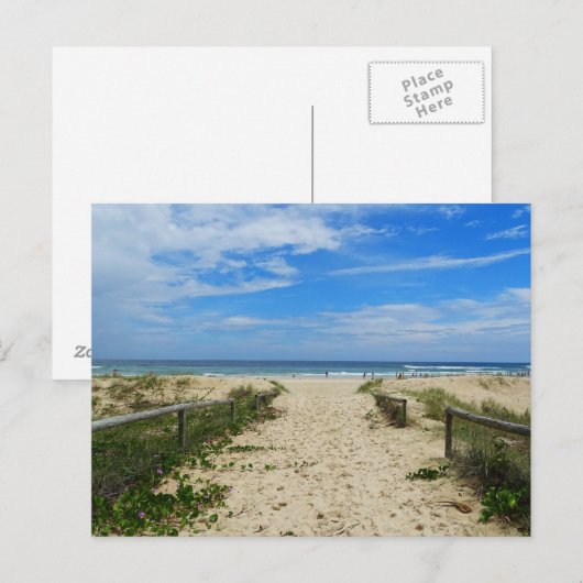 Der Strand Postkarte (Vorne/Hinten)