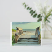 Der Strand Postkarte (Stehend Vorderseite)