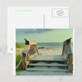 Der Strand Postkarte (Vorne/Hinten)