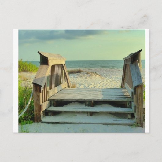 Der Strand Postkarte (Vorderseite)