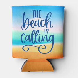 Der Strand ruft an | Custom Stylish Seascape Art Dosenkühler