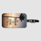 Der Strand ruft an Gepäckanhänger (Vorderseite (Horizontal))