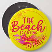 Der Strand ruft an und ich muss 76767 gehen Button (Vorne & Hinten)