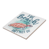 Der Strand ruft an und ich muss gehen Fliese (Seite)