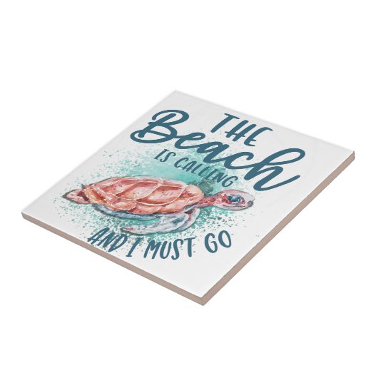 Der Strand ruft an und ich muss gehen Fliese (Seite)