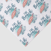 Der Strand ruft an und ich muss gehen Seidenpapier (Ausschnitt)