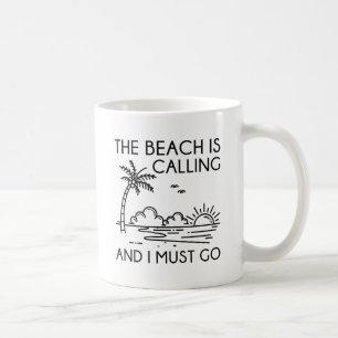 Der Strand ruft Kaffeetasse