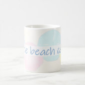 Der Strand ruft Kaffeetasse (Mittel)