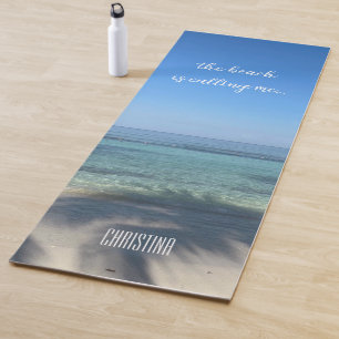 Der Strand ruft mich Personalisiert an Yogamatte