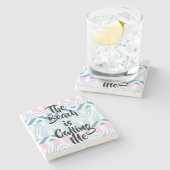 DER STRAND RUFT MICH Untersetzer AN (Seitenansicht)