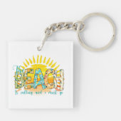 Der Strand ruft und ich muss gehen Schlüsselanhänger (Rückseite)