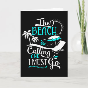 Der Strand ruft und ich muss gehen - Strand Karte