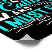 Der Strand ruft und ich muss in den Strandurlaub Poster (Ecke)