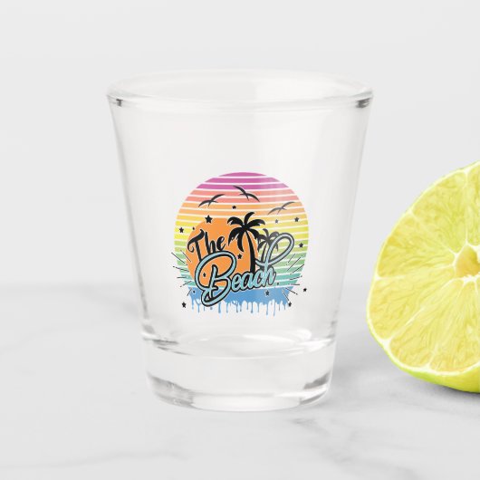 Der Strand Schnapsglas (Vorderseite)
