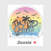 Der Strand, Sommer 2023 Aufkleber (Blatt)