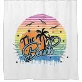 Der Strand, Sommer 2023 Duschvorhang (Vorderseite)
