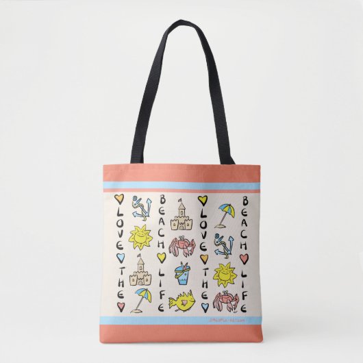 Der Strand-Tasche des Sandcastles Tasche (Vorderseite)