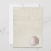 Der Strand und das Brautparty Lace Blue Einladung (Rückseite)