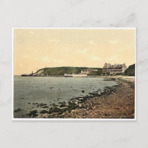 Der Strand und das Hotel, Glücksburg, Schleswig-Ho Postkarte
