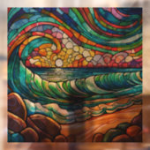 Der Strand und die Wellen Fensteraufkleber (Blatt 2)